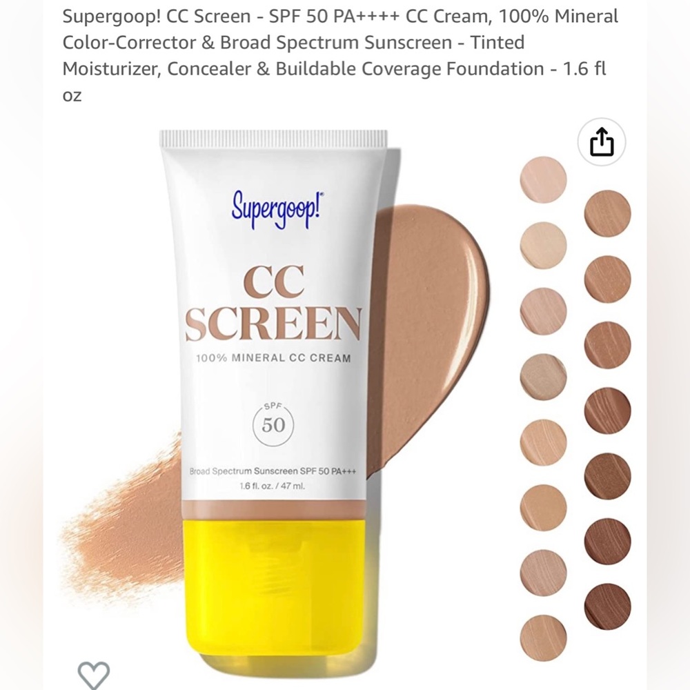 Supergoop cc screen SPF50